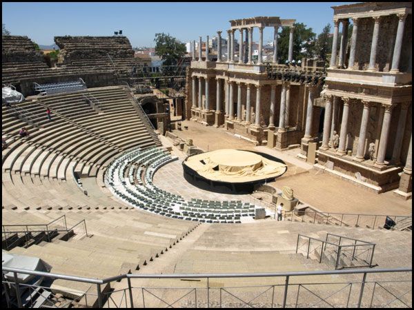 Roman Theater in the city of Merida