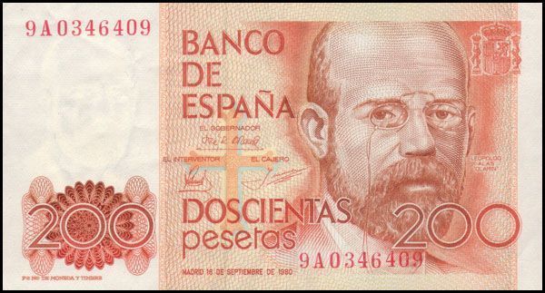 Two Hundred Pesetas - Spain