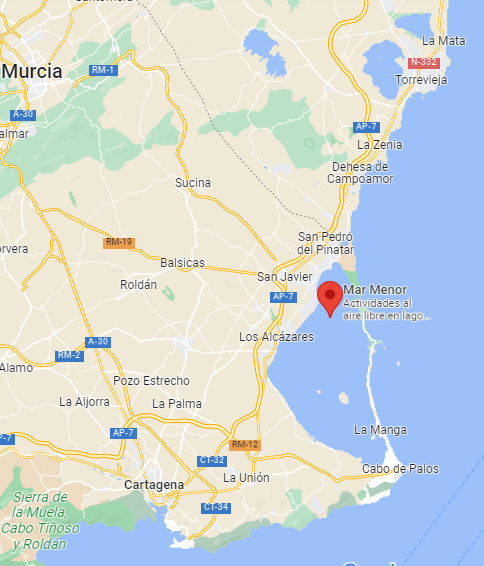 Mar Menor Spain Map
