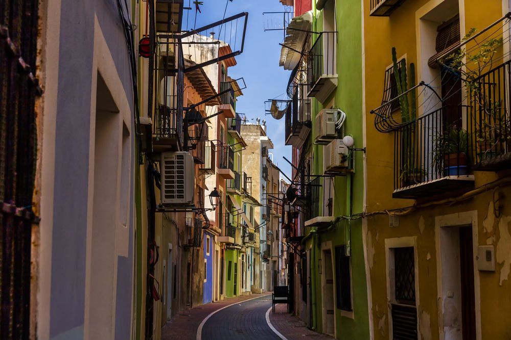 Old town Villajoyosa Spain